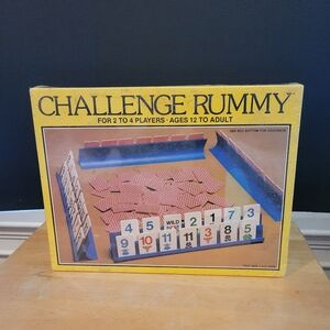 Whitman Challenge Rummy Tile Game 1981 Vintage New Sealed Complete